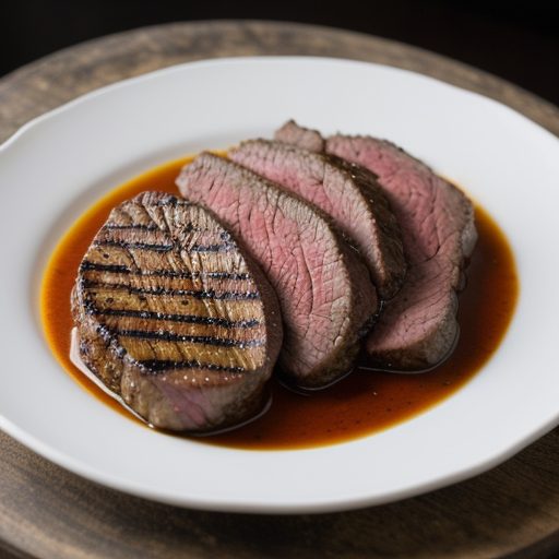 Herbed Wine Marinated Party Steak recipe image