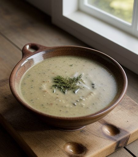 Herbs and Garlic Soup recipe image