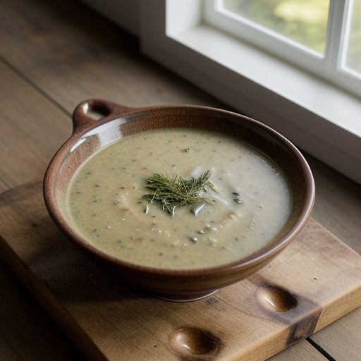 Herbs and Garlic Soup recipe image