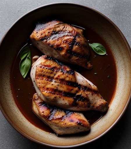 Heritage Grilled Breast of Chicken & Sauce recipe image