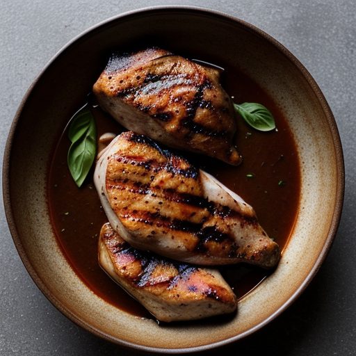 Heritage Grilled Breast of Chicken & Sauce recipe image