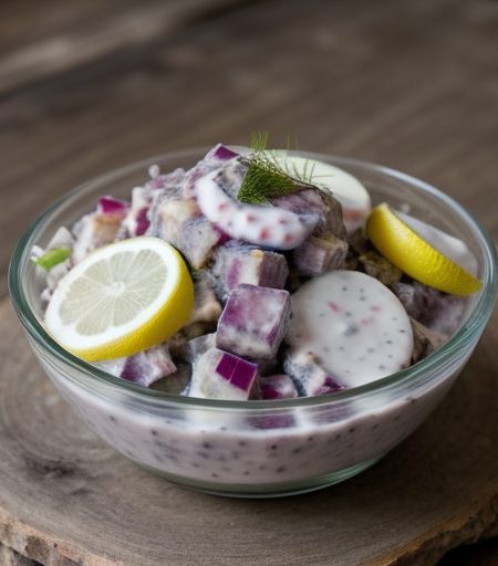 Herring Salad With Sour Cream Sauce recipe image