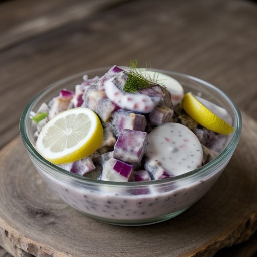 Herring Salad With Sour Cream Sauce recipe image