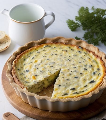 High-Fiber Bread Quiche recipe image