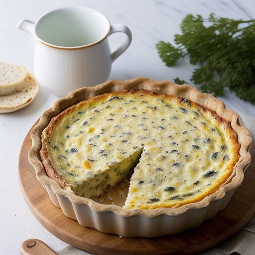 High-Fiber Bread Quiche recipe image
