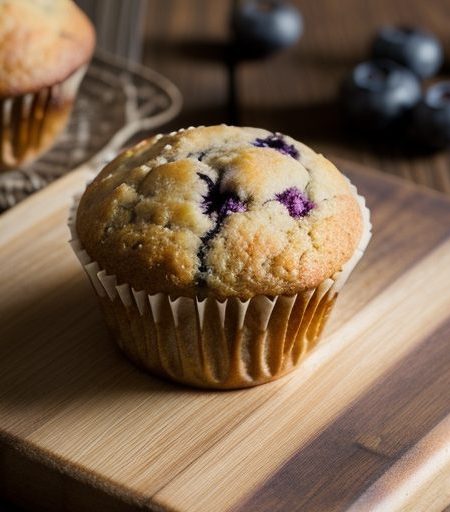 High-Protien Blueberry Muffins recipe image