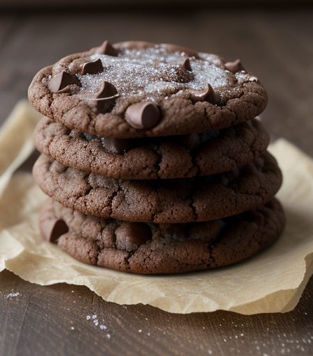 Holiday Chocolate Butter Cookies (Woman's Day 12/92 ** recipe image