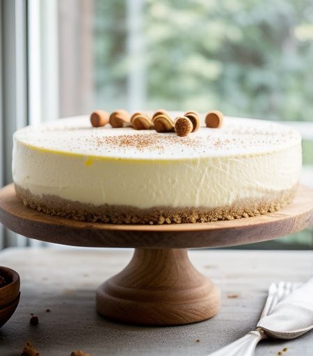 Holiday Eggnog Cheesecake recipe image