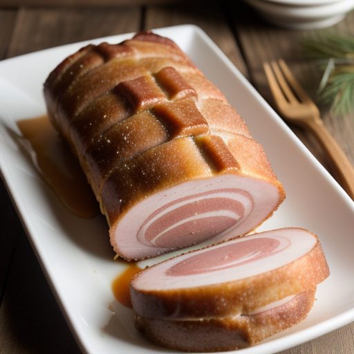 Holiday Ham Slice With Cinnamon Apple Rings - SL 11/90 recipe image