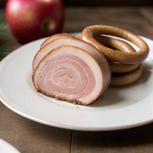 Holiday Ham Slice With Cinnamon Apple Rings - recipe image