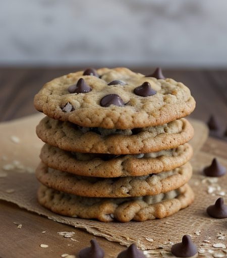 Holiday Oatmeal Chocolate Chip Cookies recipe image