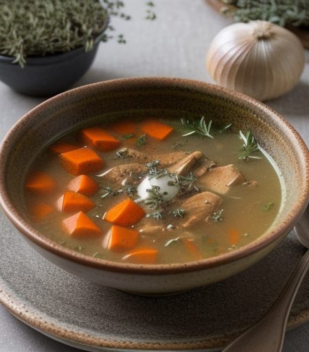 Hollandse Kippesoep (Spiced Chicken Soup recipe image