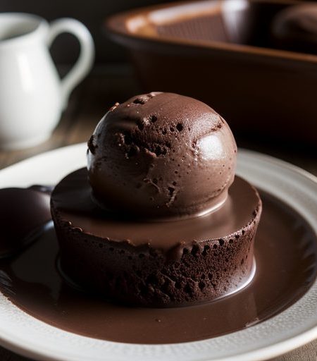 Home-Made Fudgy Chocolate Ice Cream recipe image