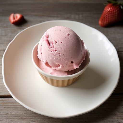 Home-Made Strawberry Ice Cream recipe image
