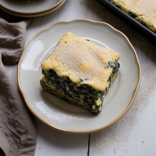 Home Recipes: Cheesy Spinach Squares recipe image