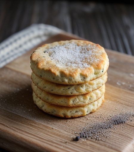 Homemade Buttermilk and Black Pepper Petite Biscuits recipe image