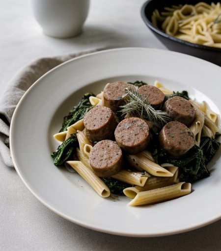 Homemade Sausage With Pasta recipe image