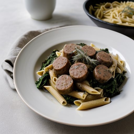 Homemade Sausage With Pasta recipe image