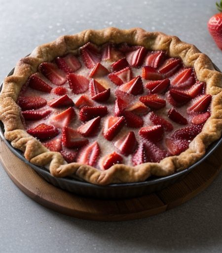 Homemade Strawberry-Rhubarb Pie recipe image