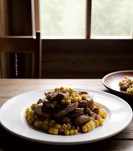 Hominy With Roasted Peppers recipe image