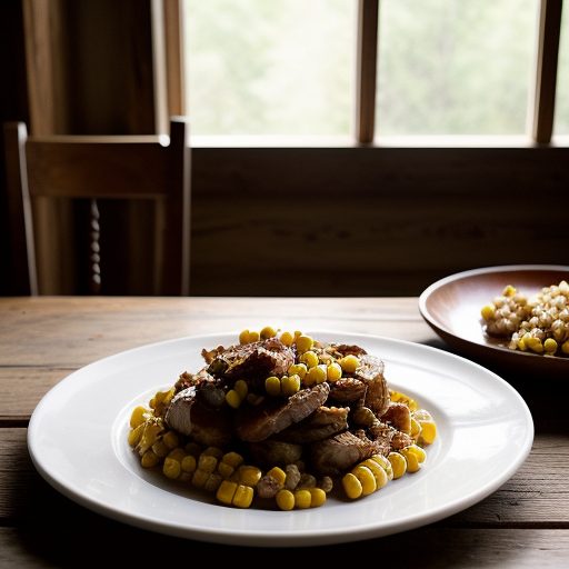 Hominy With Roasted Peppers recipe image