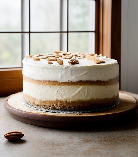 Honey Almond Cheesecake recipe image