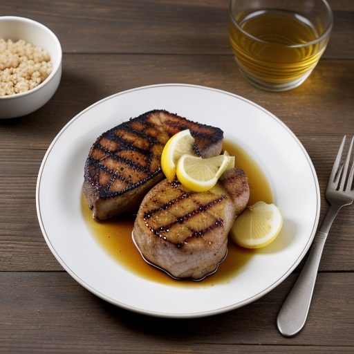Honey Apple Grilled Pork Chops recipe image