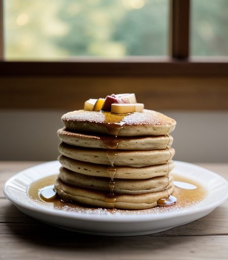Honey-Apple Pancakes recipe image