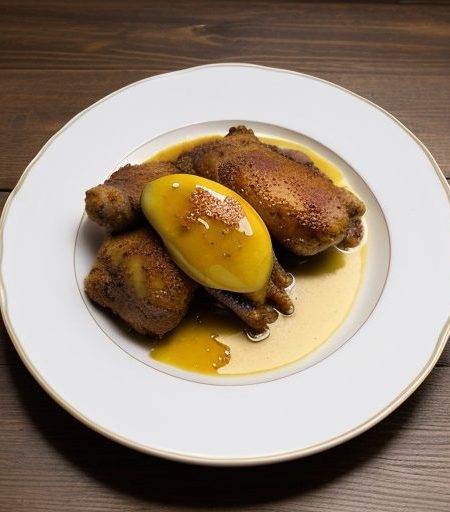 Honey & Bacon Fried Chicken With Lemon Gravy recipe image