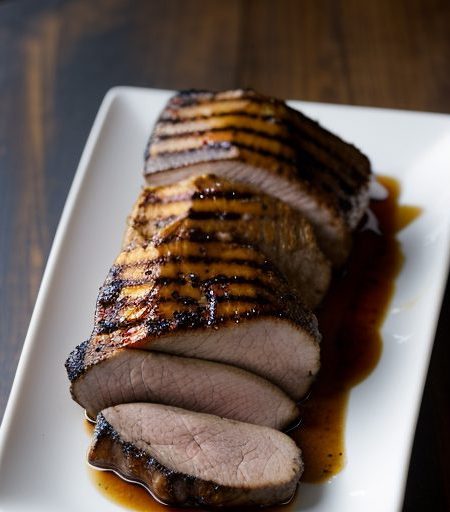 Honey-Bourbon Grilled Pork Tenderloin recipe image