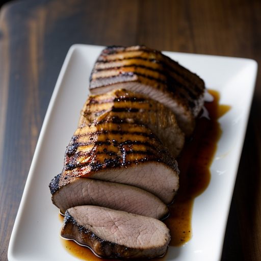 Honey-Bourbon Grilled Pork Tenderloin recipe image