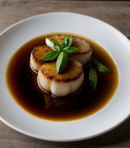 Honey Broiled Sea Scallops recipe image