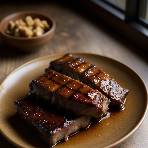 Honey-Glazed Oven Ribs recipe image