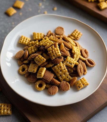 Honey-Glazed Snack Mix recipe image