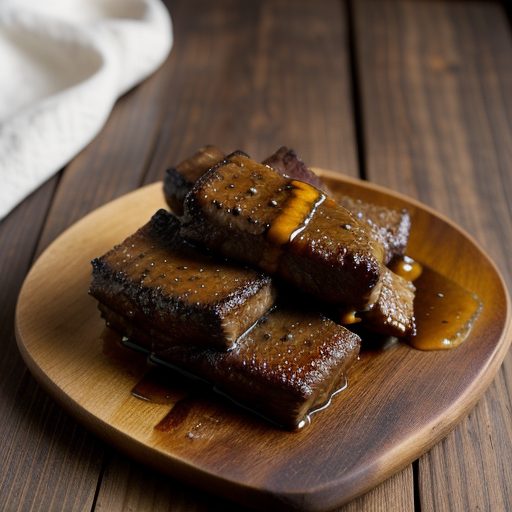 Honey-Mustard Barbecued Short Ribs recipe image