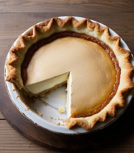 Honey Sour Cream Pie recipe image