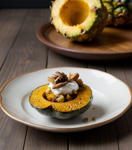 Honey Spiced Acorn Squash With Pineapple & Ci recipe image