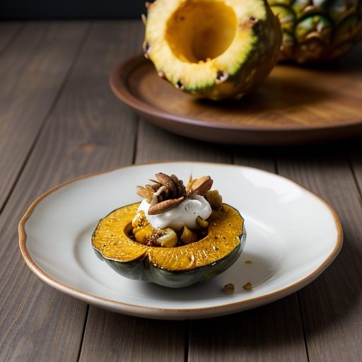 Honey Spiced Acorn Squash With Pineapple & Ci recipe image