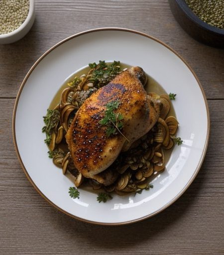 Honey-Spiced Chicken and Onions recipe image