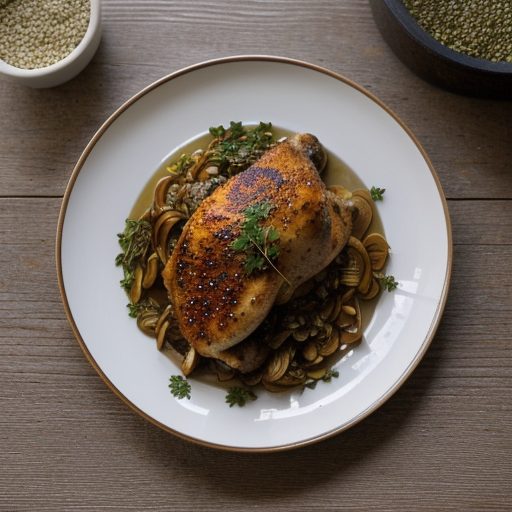 Honey-Spiced Chicken and Onions recipe image