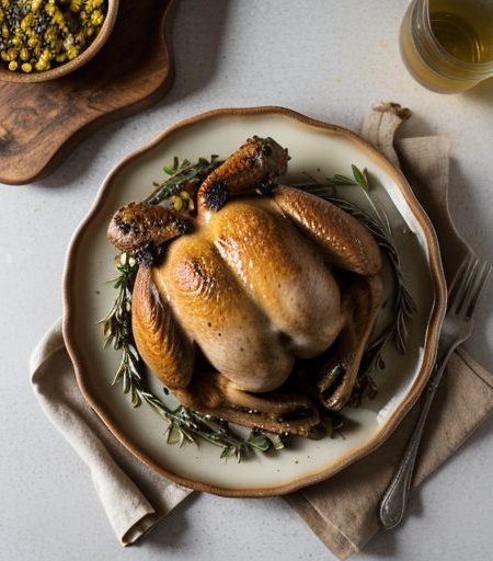 Honey Spiced Cornish Game Hens recipe image