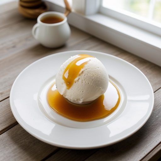 Honey-Sweetened Gelatine Ice Cream recipe image