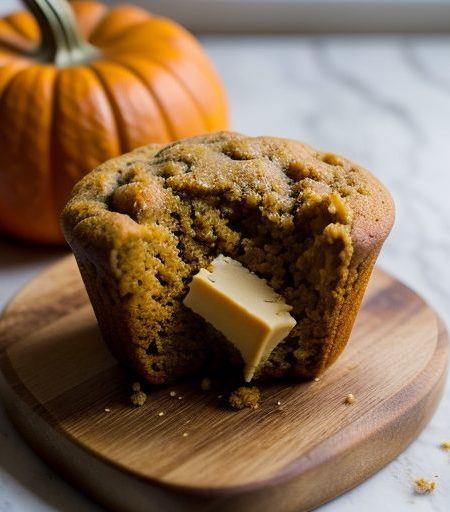 Honey-Wheat Pumpkin Muffins recipe image