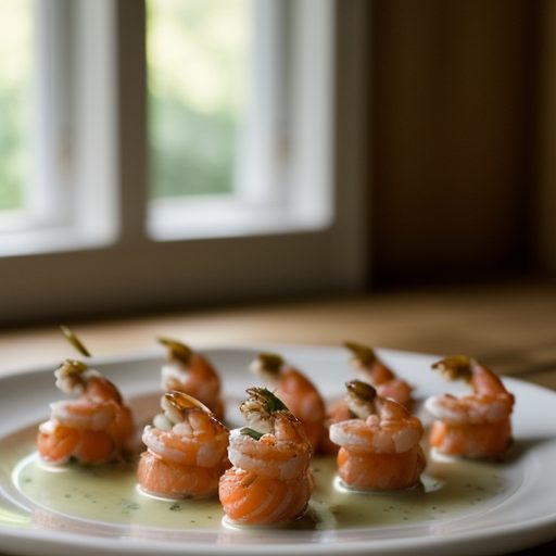 Hors d'OEUVRES Aux Crevette Et Saumon recipe image