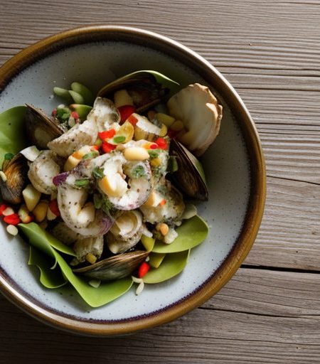 Hot Artichoke Seafood Salad recipe image