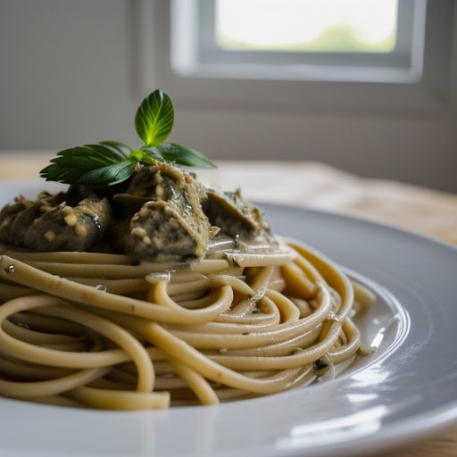 Hot Baba Ghanoush With Pasta recipe image