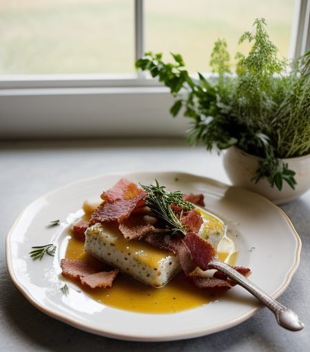 Hot Bacon Dressing & Flaming Salad recipe image