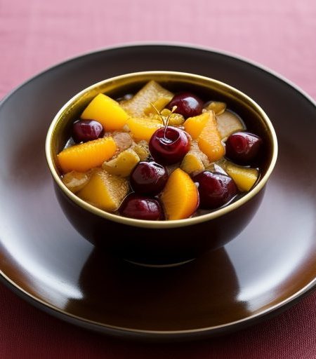 Hot Cherry Fruit Compote recipe image