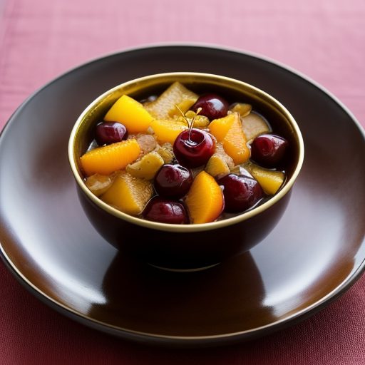 Hot Cherry Fruit Compote recipe image