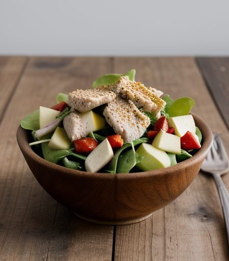 Hot Chicken & Apple Salad recipe image